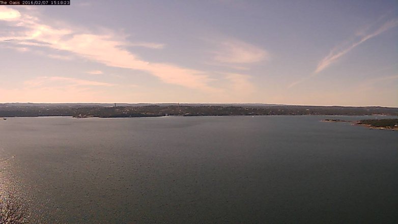 Lake Travis webcam, February 7, 2016 2:25 PM CT