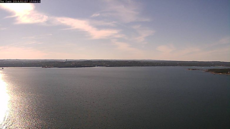 Lake Travis webcam, February 7, 2016 3:05 PM CT