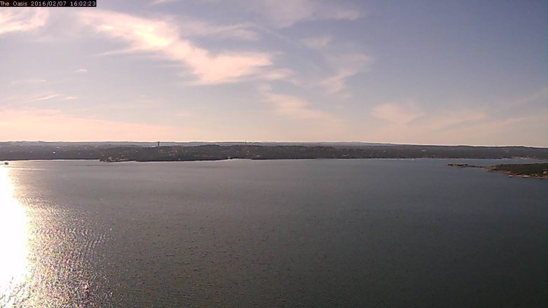 Lake Travis webcam, February 7, 2016 3:10 PM CT