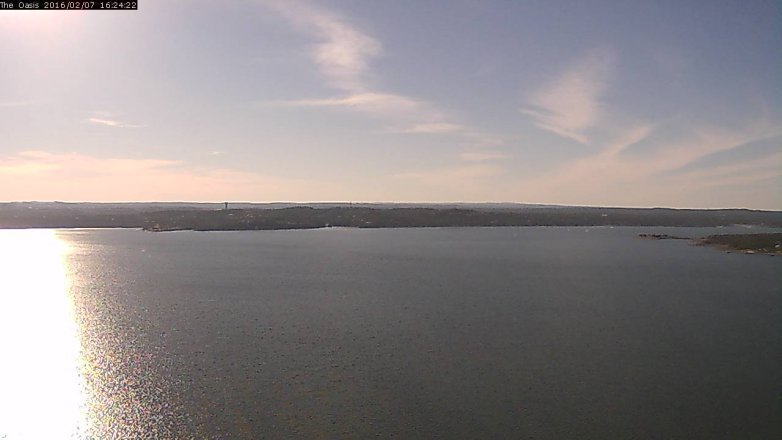 Lake Travis webcam, February 7, 2016 3:30 PM CT