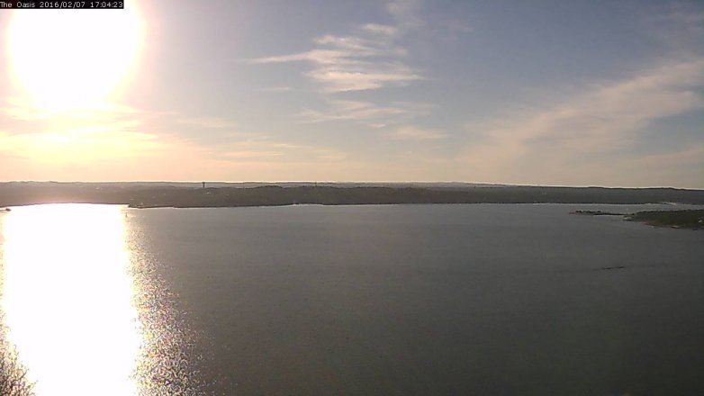 Lake Travis webcam, February 7, 2016 4:10 PM CT