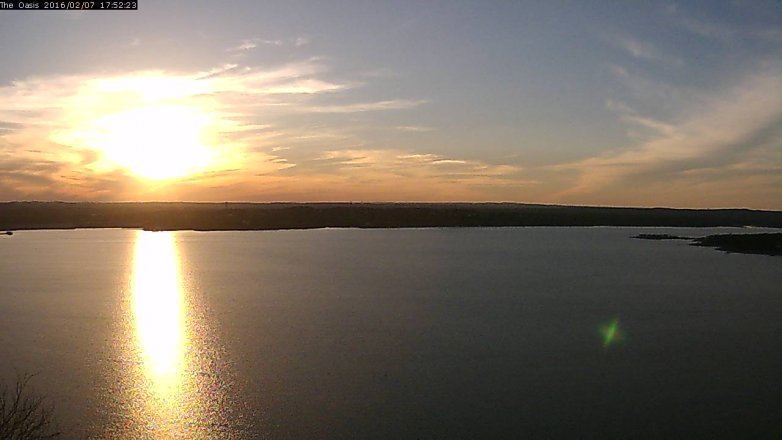 Lake Travis webcam, February 7, 2016 5:00 PM CT