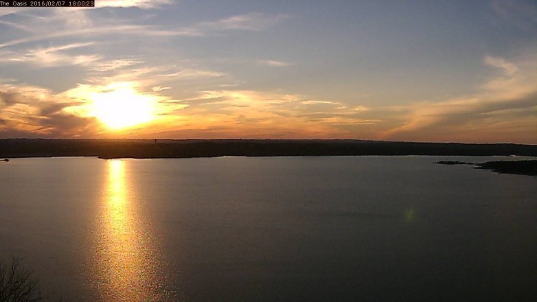 Lake Travis webcam, February 7, 2016 5:05 PM CT