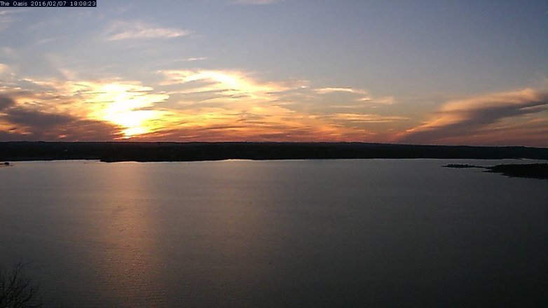 Lake Travis webcam, February 7, 2016 5:15 PM CT