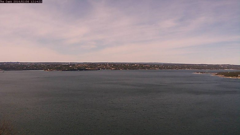 Lake Travis webcam, February 8, 2016 11:20 AM CT