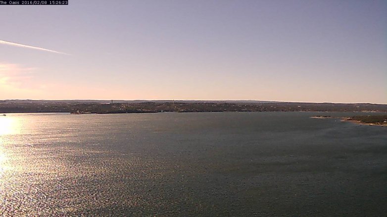 Lake Travis webcam, February 8, 2016 2:30 PM CT