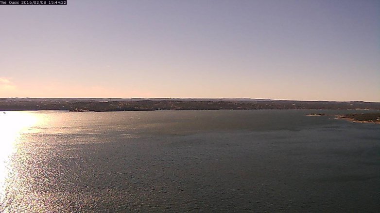 Lake Travis webcam, February 8, 2016 2:50 PM CT