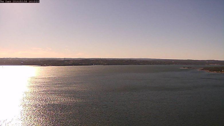 Lake Travis webcam, February 8, 2016 3:15 PM CT