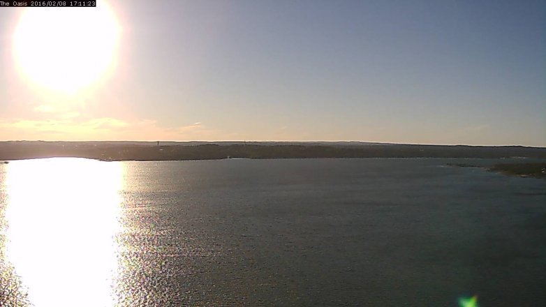 Lake Travis webcam, February 8, 2016 4:20 PM CT