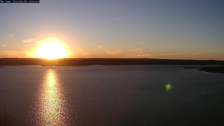 Lake Travis webcam, February 8, 2016 5:10 PM CT