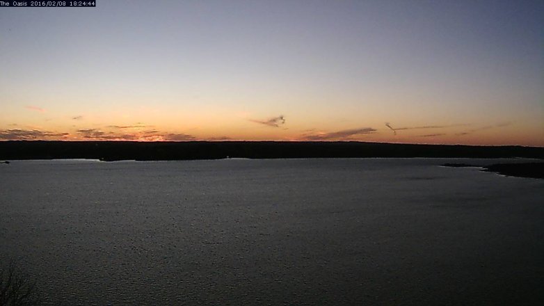 Lake Travis webcam, February 8, 2016 5:30 PM CT
