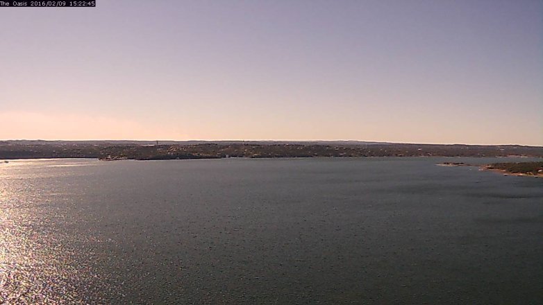 Lake Travis webcam, February 9, 2016 2:30 PM CT