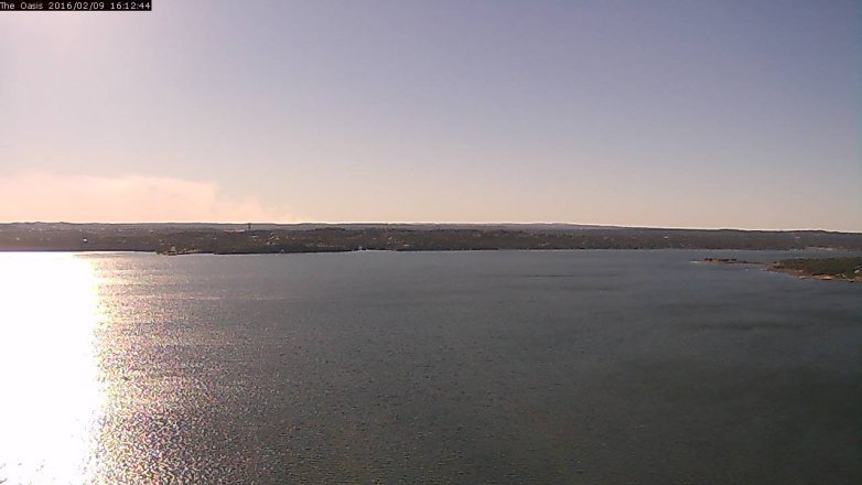 Lake Travis webcam, February 9, 2016 3:20 PM CT