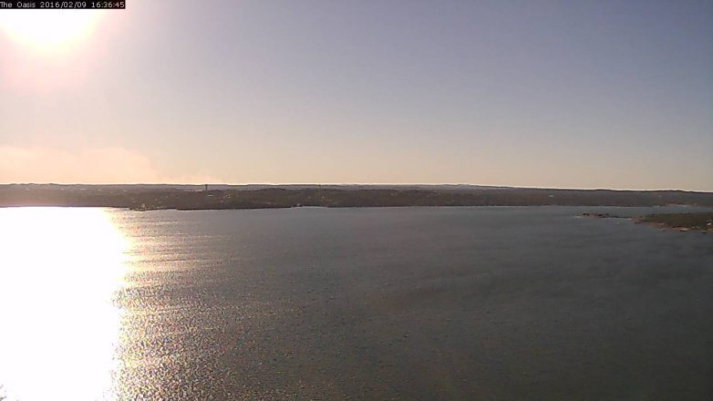 Lake Travis webcam, February 9, 2016 3:45 PM CT