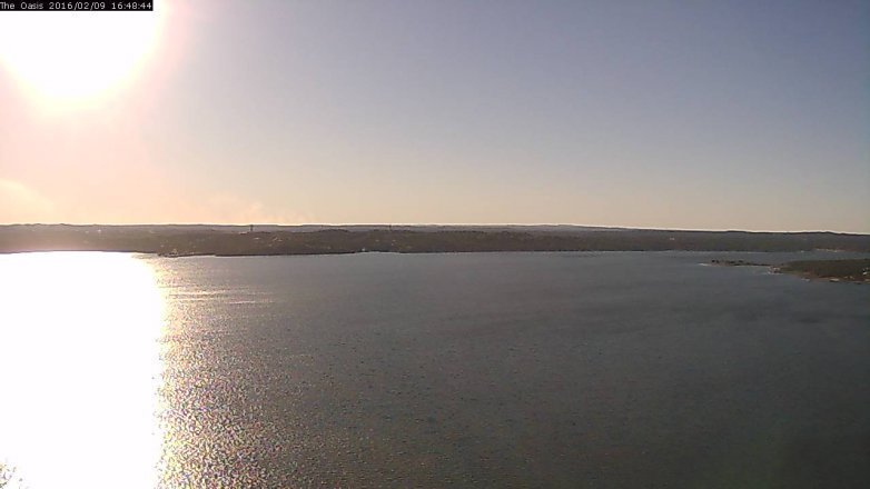 Lake Travis webcam, February 9, 2016 3:55 PM CT