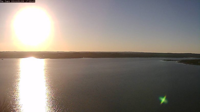 Lake Travis webcam, February 9, 2016 4:35 PM CT