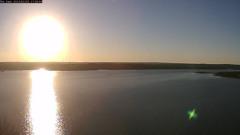 Lake Travis webcam, February 9, 2016 4:45 PM CT