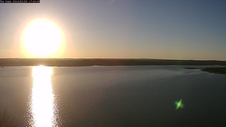 Lake Travis webcam, February 9, 2016 4:50 PM CT