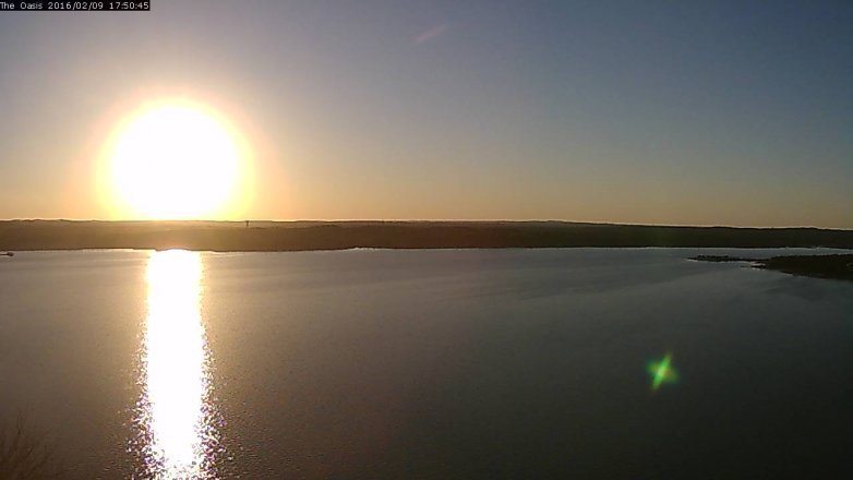 Lake Travis webcam, February 9, 2016 4:55 PM CT