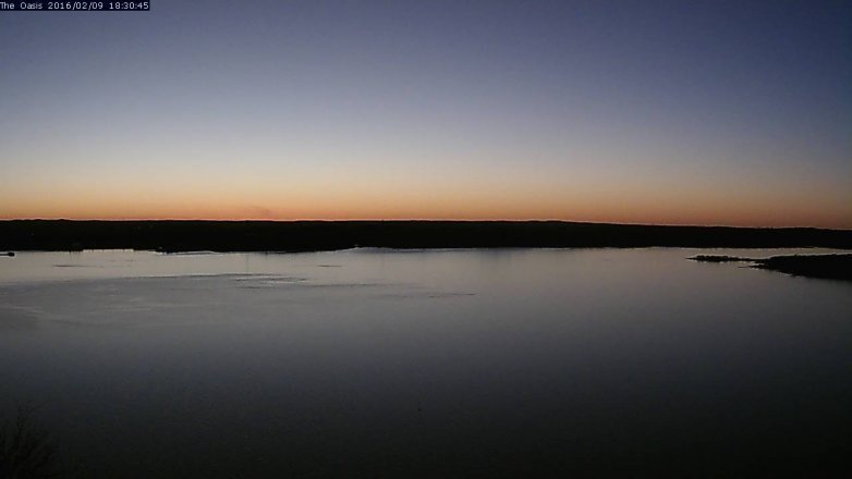 Lake Travis webcam, February 9, 2016 5:35 PM CT