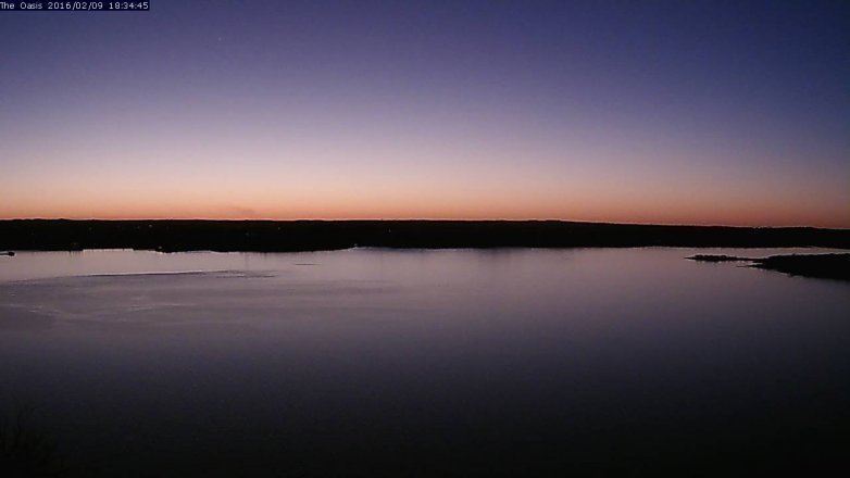 Lake Travis webcam, February 9, 2016 5:40 PM CT