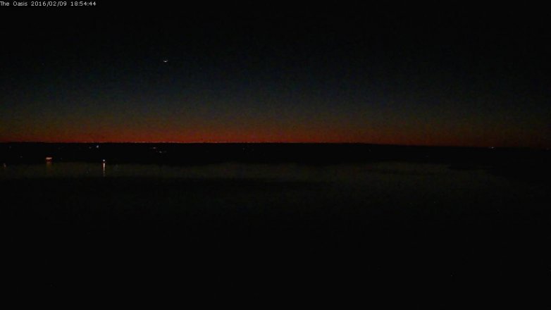 Lake Travis webcam, February 9, 2016 6:00 PM CT