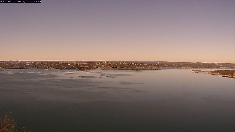 Lake Travis webcam, February 10, 2016 10:10 AM CT