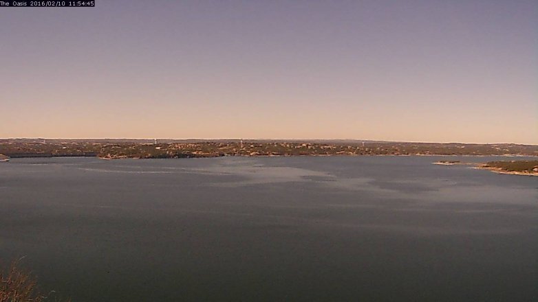 Lake Travis webcam, February 10, 2016 11:00 AM CT