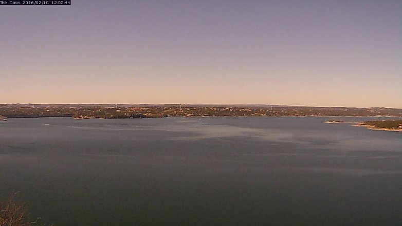Lake Travis webcam, February 10, 2016 11:10 AM CT