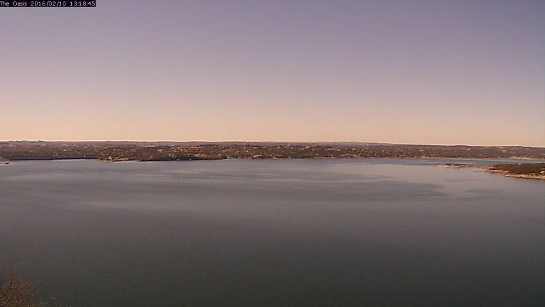 Lake Travis webcam, February 10, 2016 12:25 PM CT