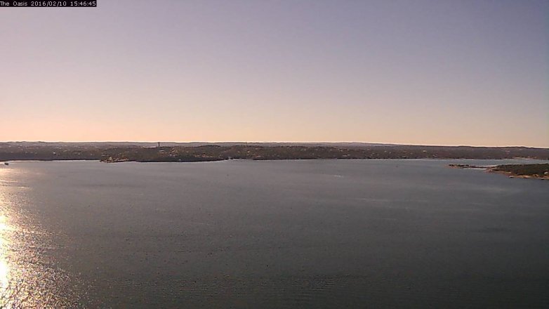 Lake Travis webcam, February 10, 2016 2:55 PM CT