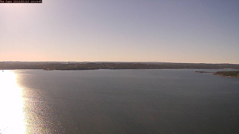 Lake Travis webcam, February 10, 2016 3:20 PM CT