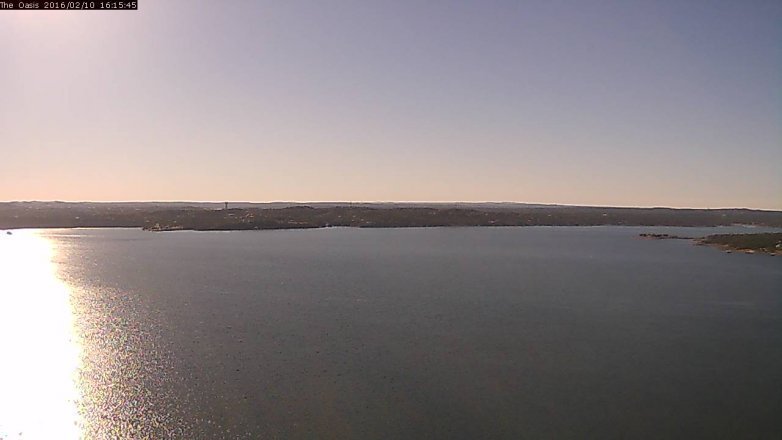 Lake Travis webcam, February 10, 2016 3:25 PM CT