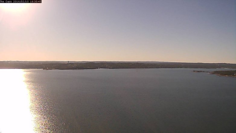 Lake Travis webcam, February 10, 2016 3:40 PM CT