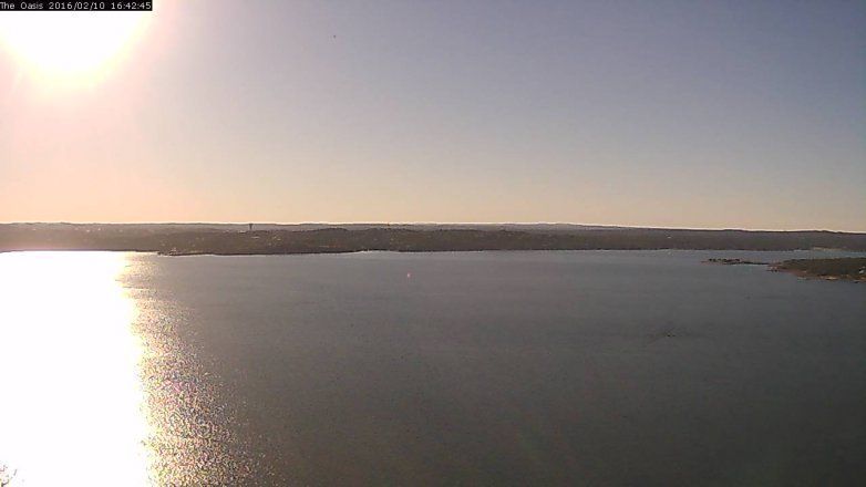 Lake Travis webcam, February 10, 2016 3:50 PM CT