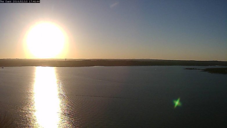 Lake Travis webcam, February 10, 2016 4:50 PM CT
