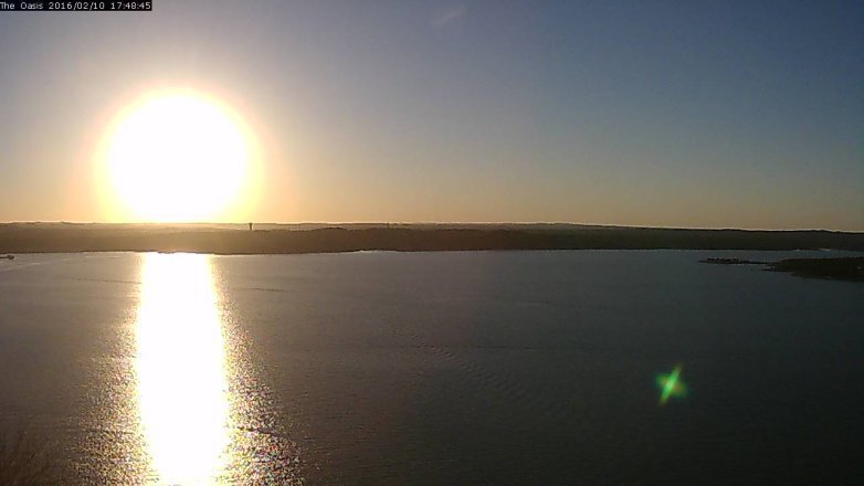 Lake Travis webcam, February 10, 2016 4:55 PM CT