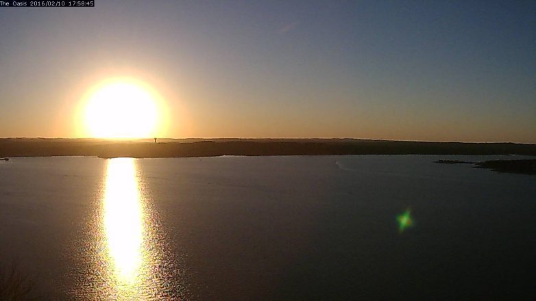 Lake Travis webcam, February 10, 2016 5:05 PM CT