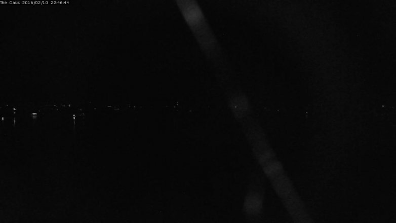 Lake Travis webcam, February 10, 2016 9:50 PM CT