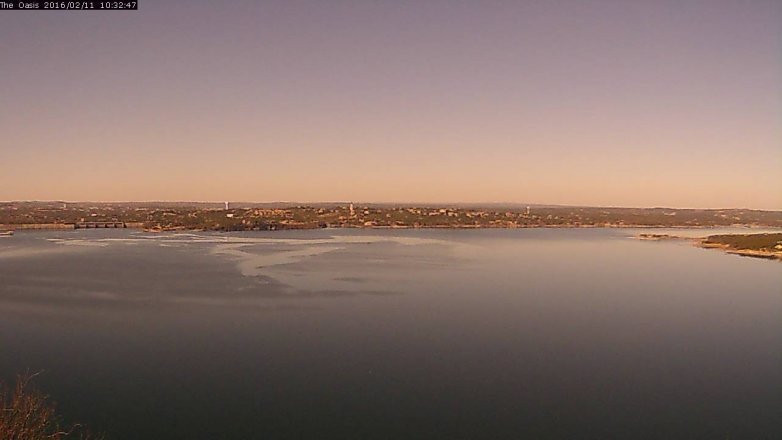 Lake Travis webcam, February 11, 2016 9:40 AM CT