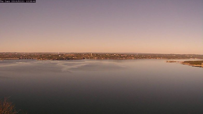 Lake Travis webcam, February 11, 2016 9:45 AM CT