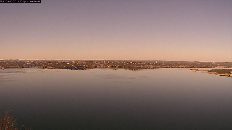 Lake Travis webcam, February 11, 2016 10:00 AM CT