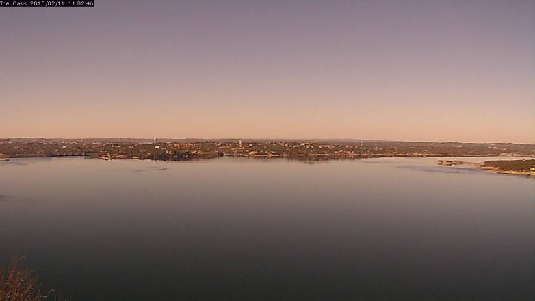 Lake Travis webcam, February 11, 2016 10:10 AM CT