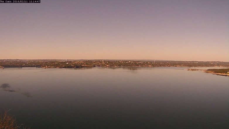 Lake Travis webcam, February 11, 2016 10:20 AM CT