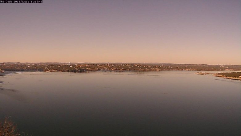 Lake Travis webcam, February 11, 2016 10:25 AM CT