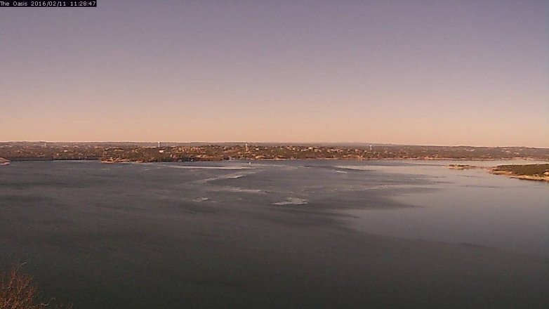 Lake Travis webcam, February 11, 2016 10:35 AM CT