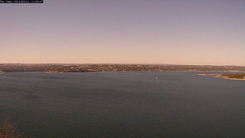 Lake Travis webcam, February 11, 2016 11:05 AM CT