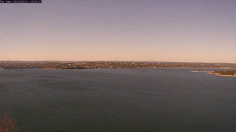 Lake Travis webcam, February 11, 2016 11:10 AM CT