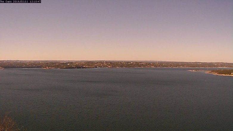 Lake Travis webcam, February 11, 2016 11:15 AM CT