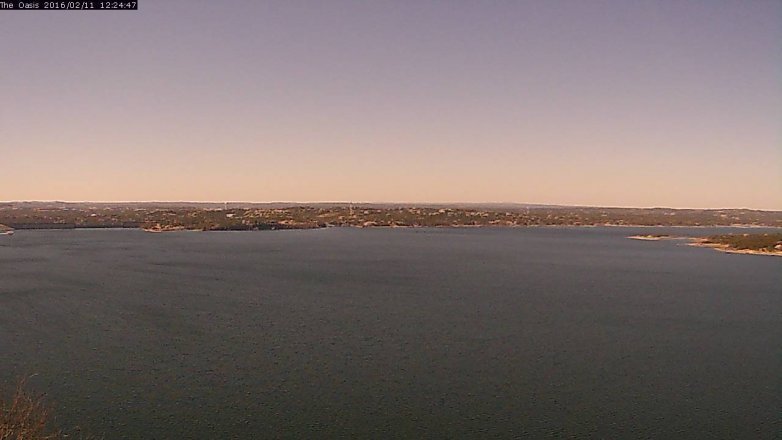 Lake Travis webcam, February 11, 2016 11:30 AM CT